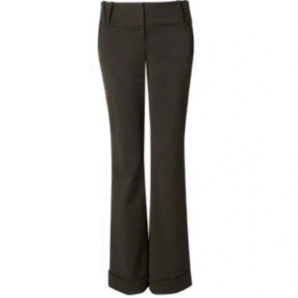 Ricki’s Black Trousers Flare Leg Relaxed Fit Dress Pants Mid  Rise Size 2 - Picture 1 of 16